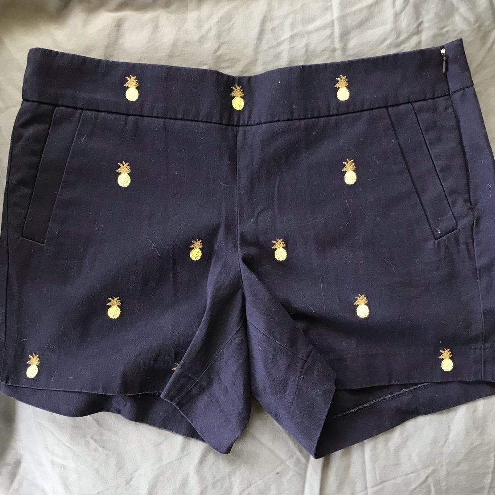 J Crew Shorts - Navy Pineapple - US 10